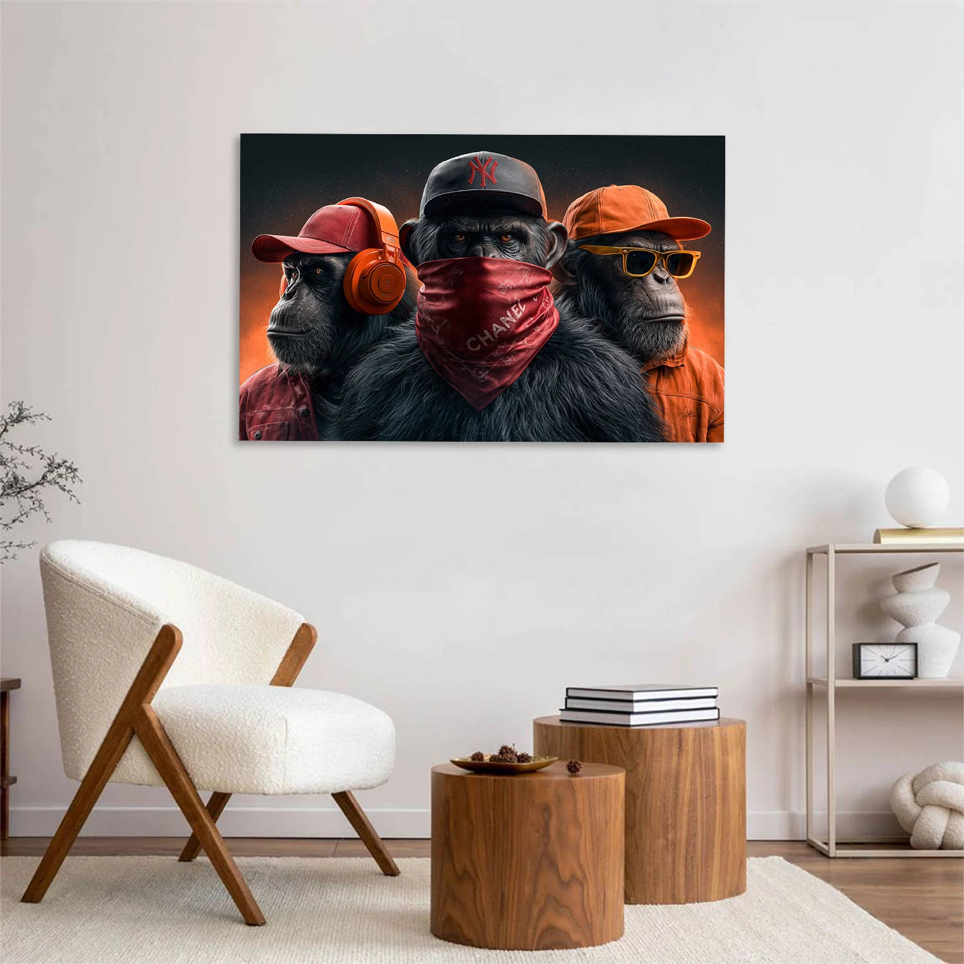 Die drei Affen Leinwand Bild