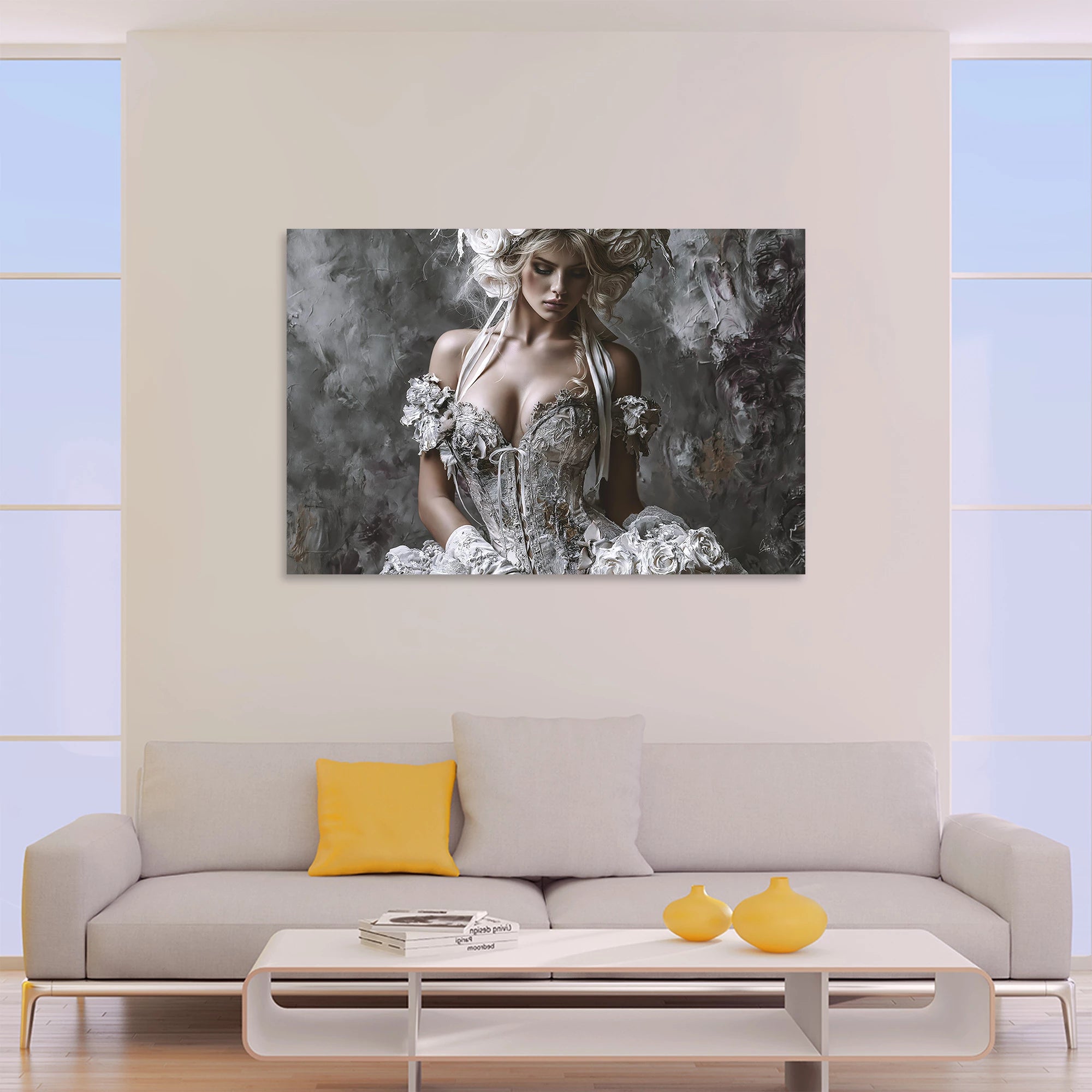 Rosen Couture AluDibond Wandbild