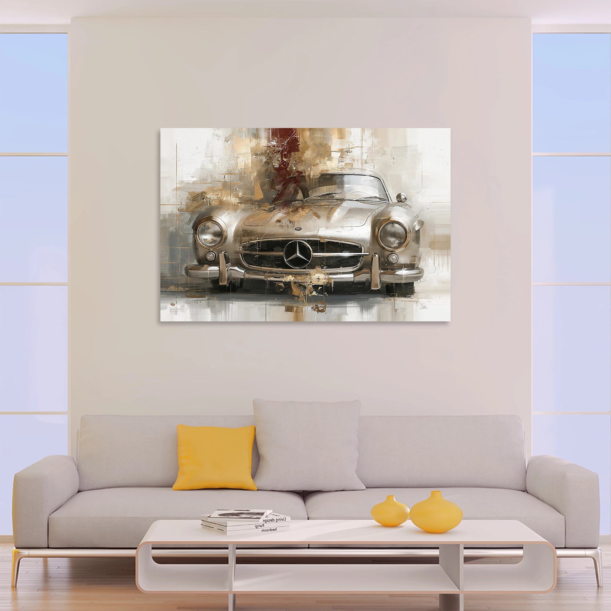 Mercedes 300SL Legende AluDibond Wandbild