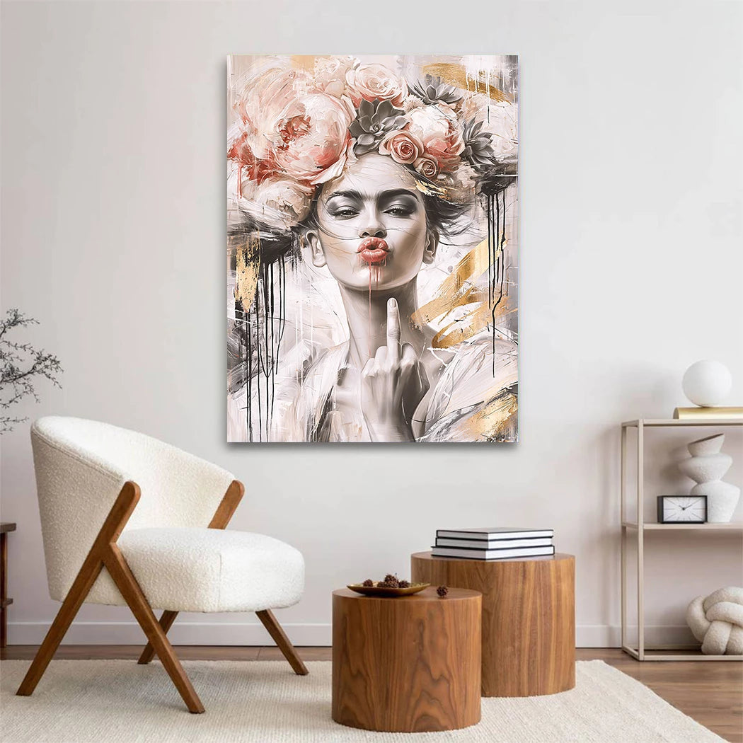 Frida Kahlo Attitude Acrylglasbild