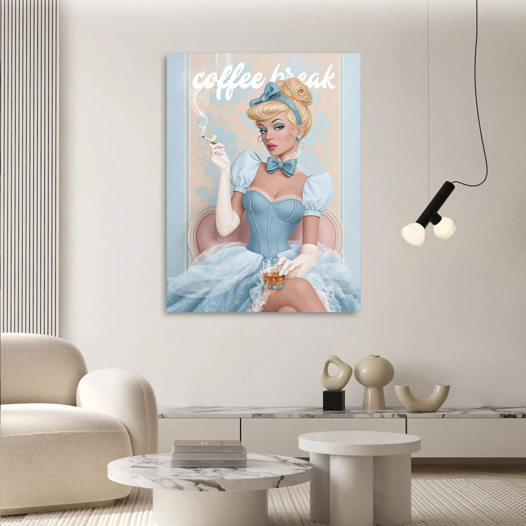 Cinderella Coffee Aluminiumbild gebürstet