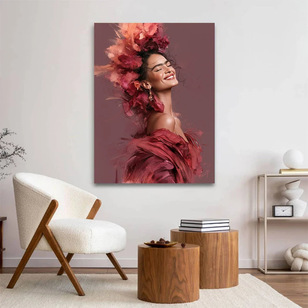 Frida Kahlo Rosenrausch Acrylglasbild