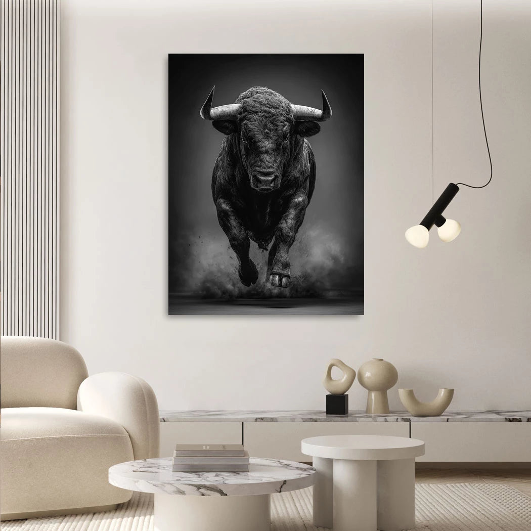 Stier Prestige Aluminiumbild gebürstet