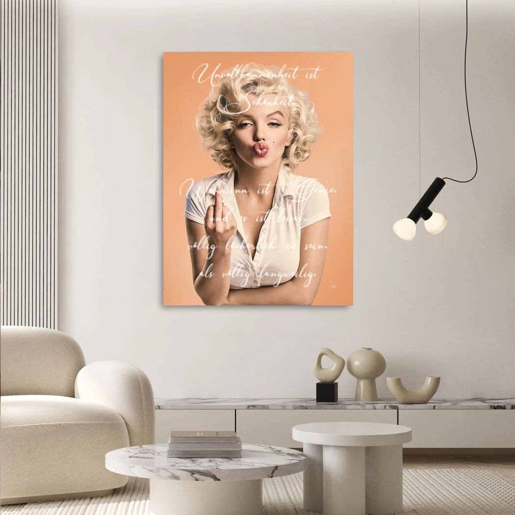 Marilyn Monroe Statement Leinwand Bild