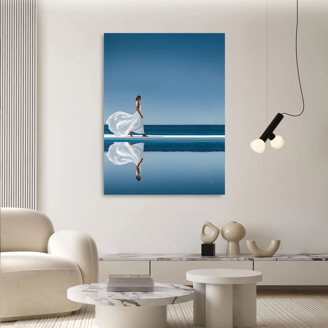 Blue Silence Leinwand Bild