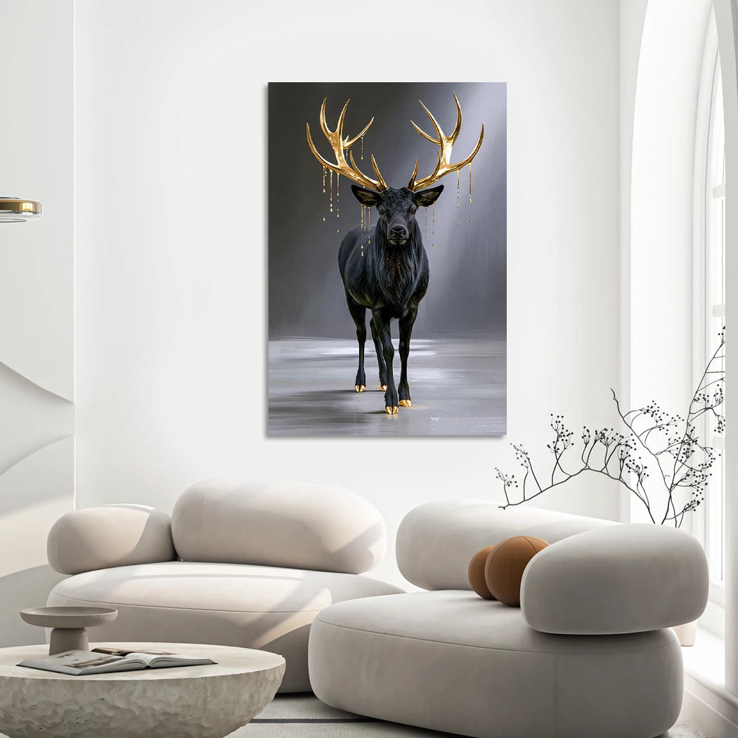 Hirsch Royal Alu Dibond Wandbild
