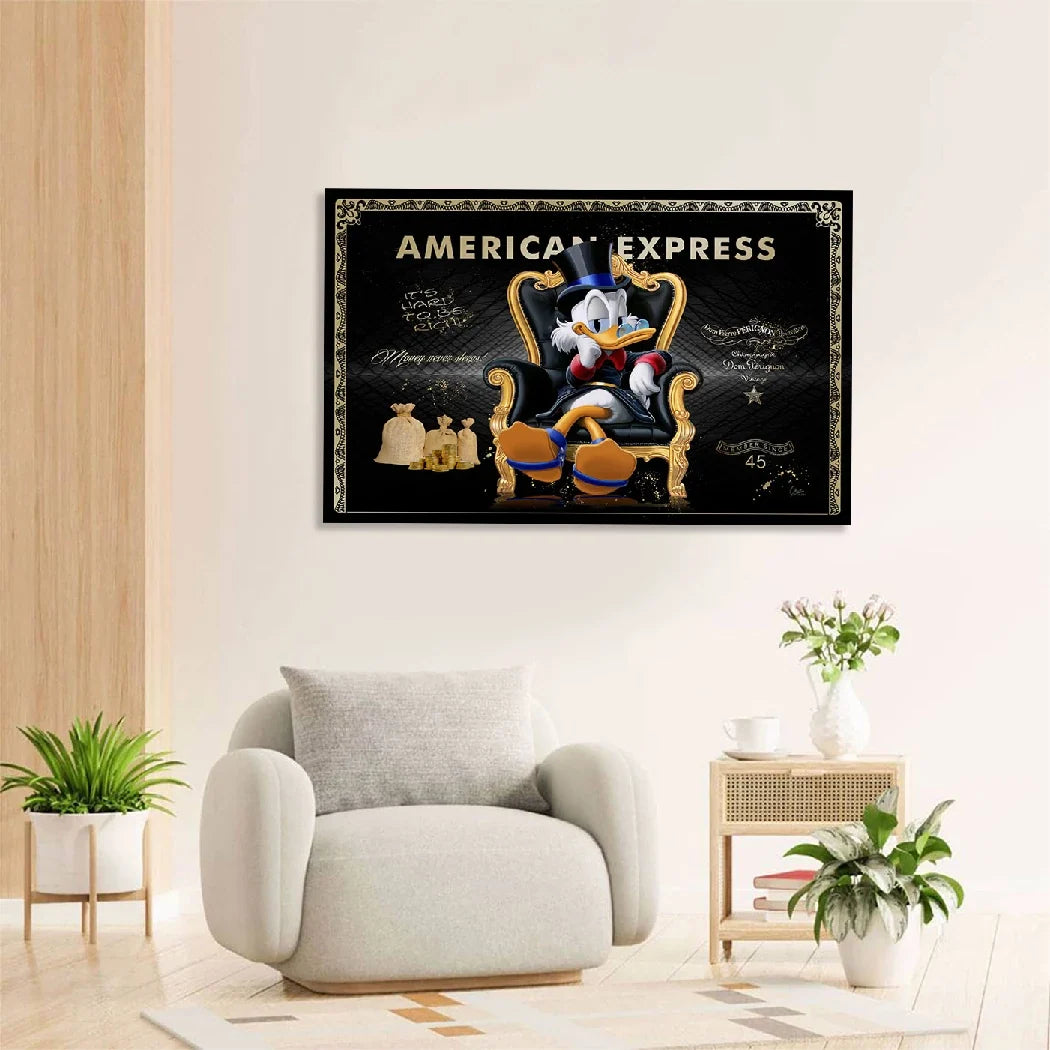 Dagobert Duck Empire AluDibond Wandbild
