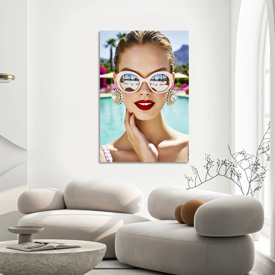 Sunny Glam Alu Dibond Wandbild