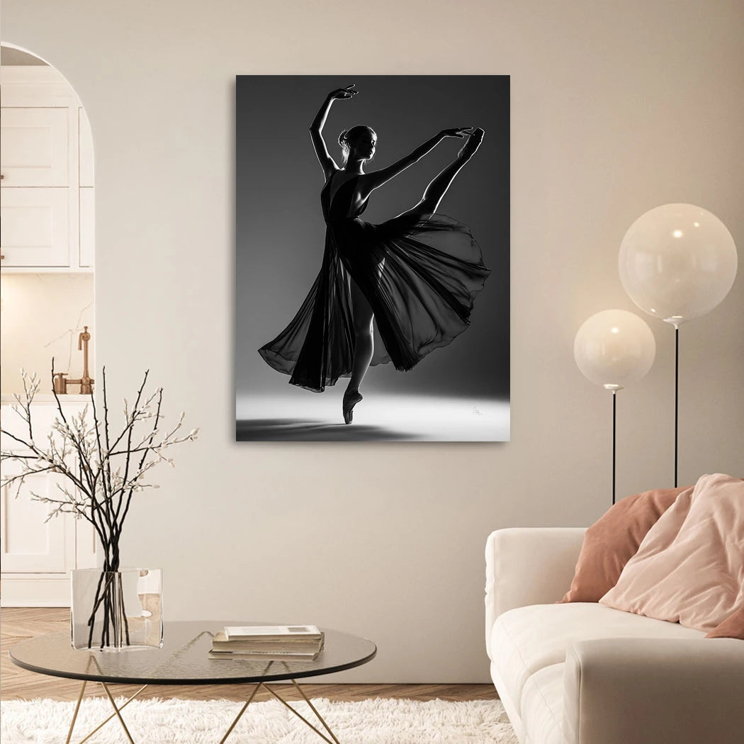 Ballerina Schattenpoesie Acrylglasbild