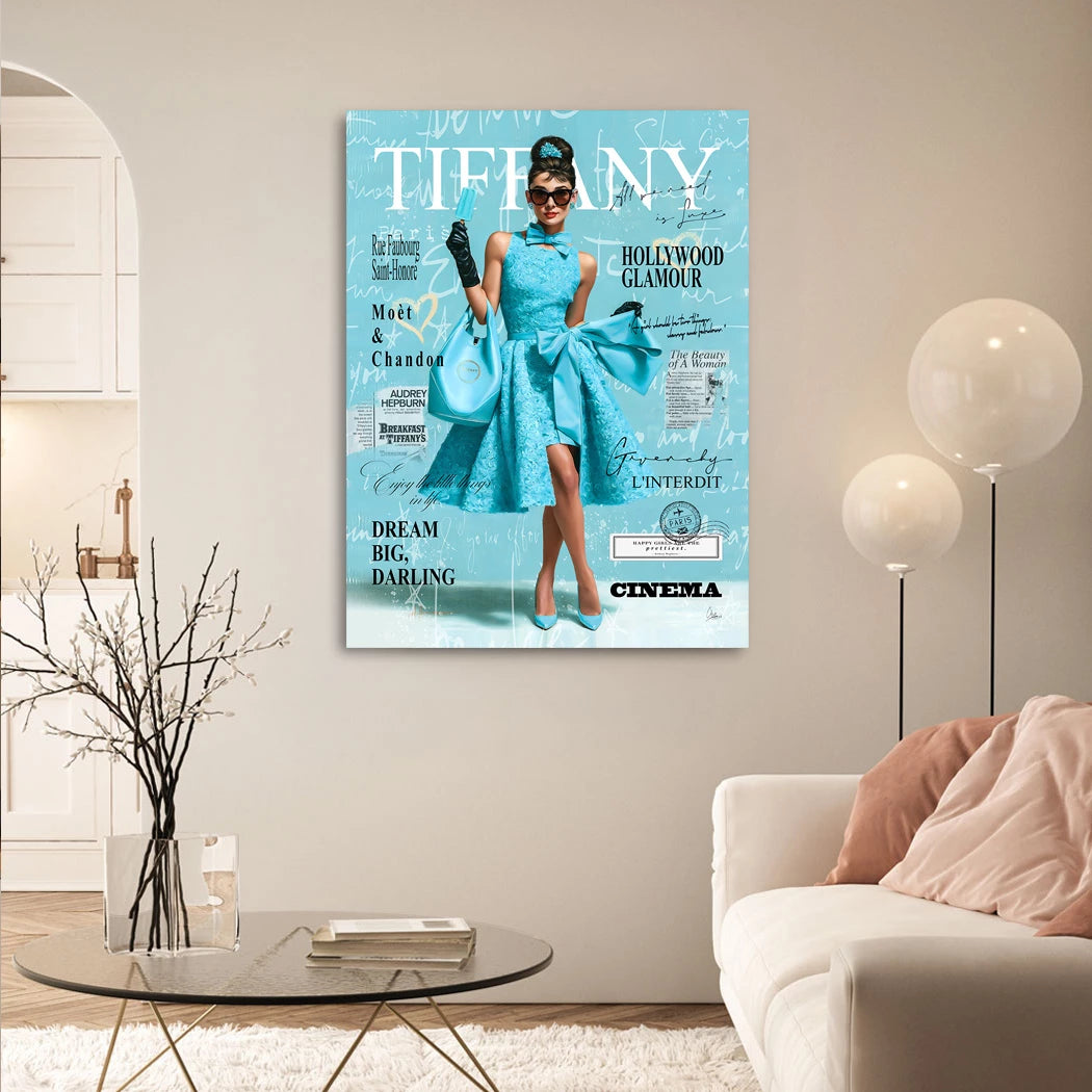 Audrey Tiffany Chic Alu Dibond Wandbild