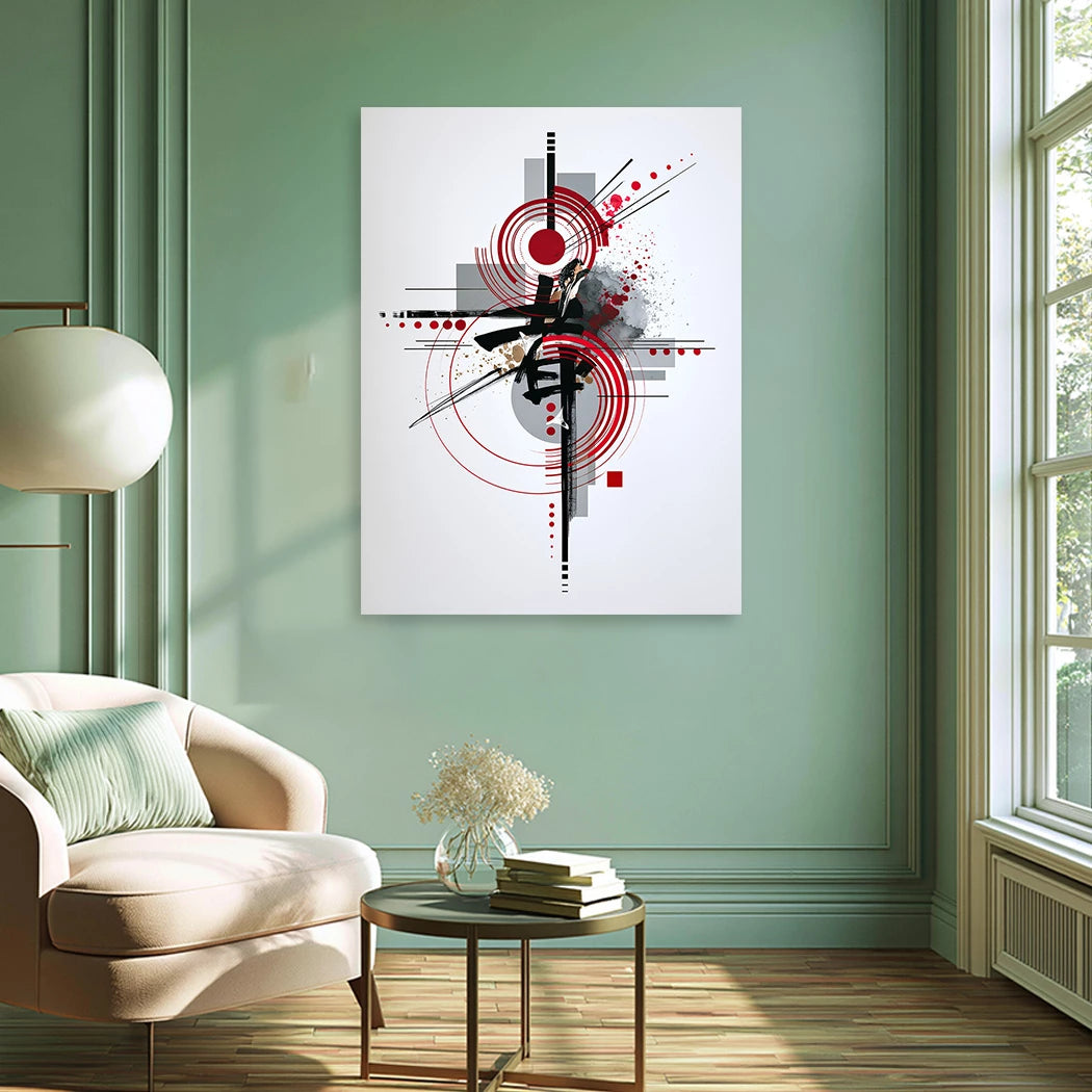 Zen Geometrie Alu Dibond Wandbild