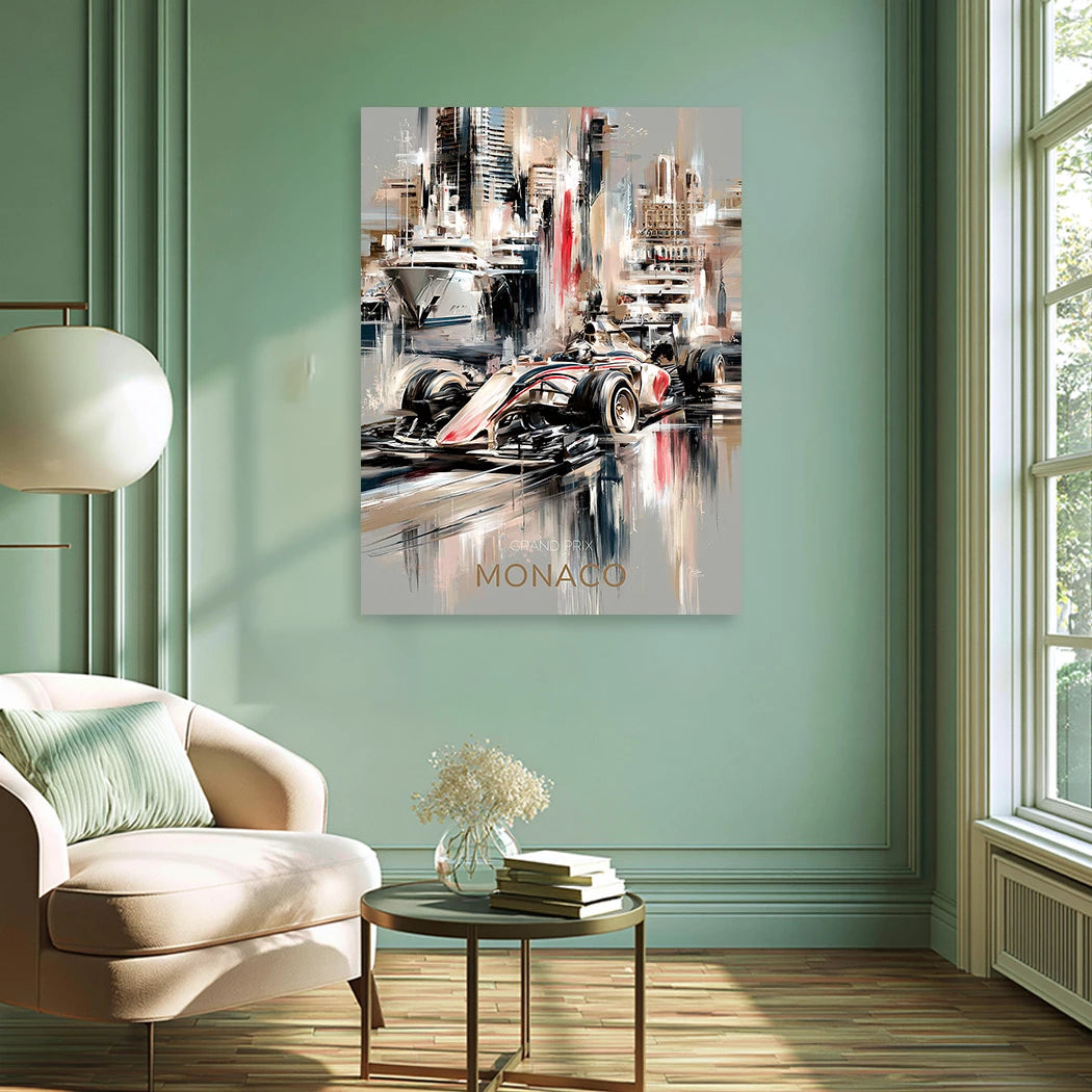 Monaco Formula Alu Dibond Wandbild