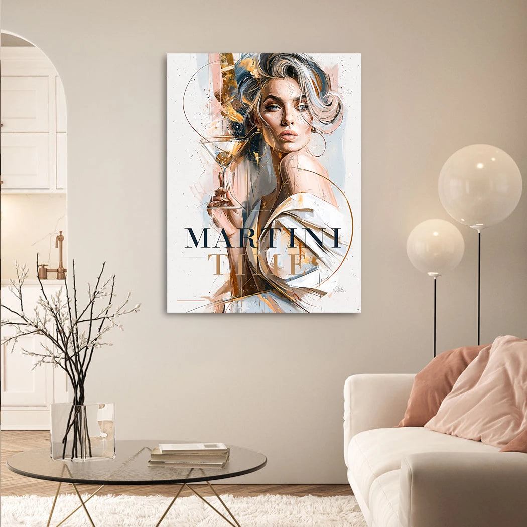 Martini Diva Alu Dibond Wandbild