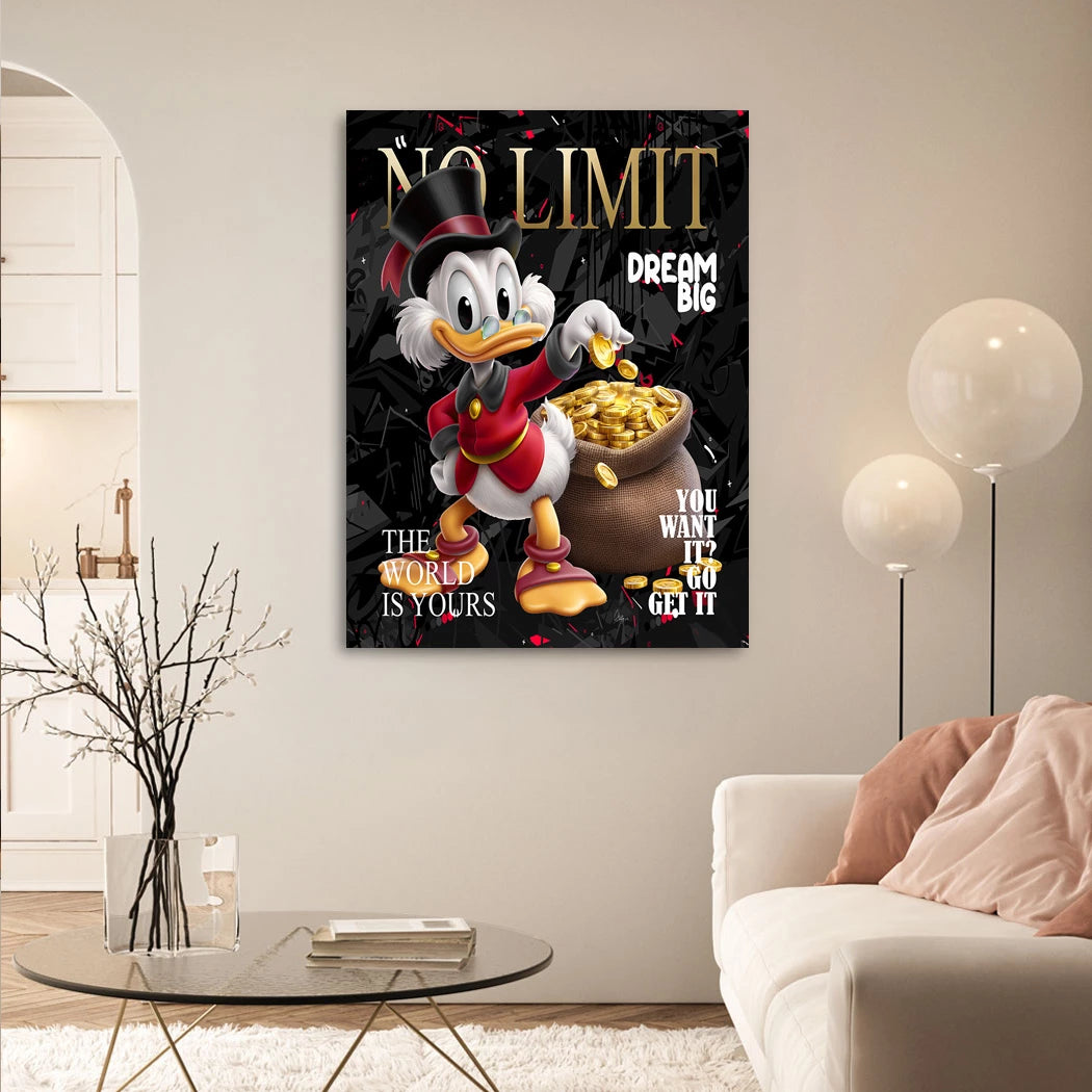 Dagobert No Limit Acrylglasbild