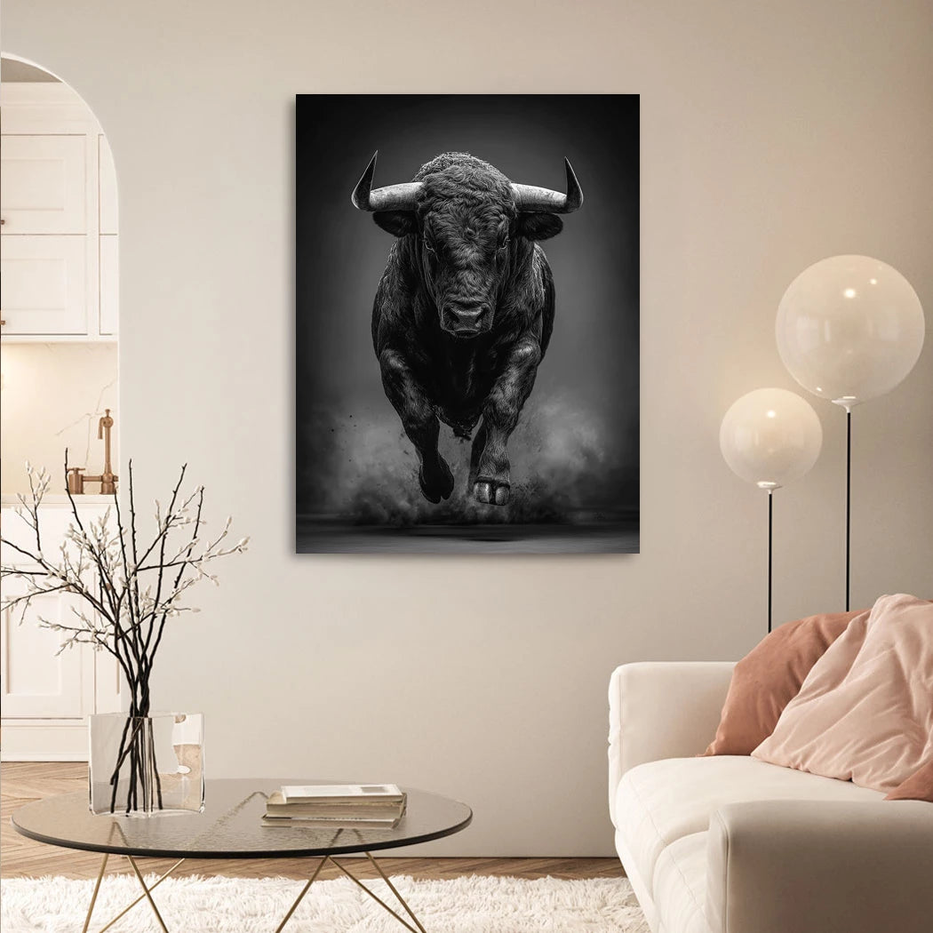 Stier Prestige Leinwand Bild