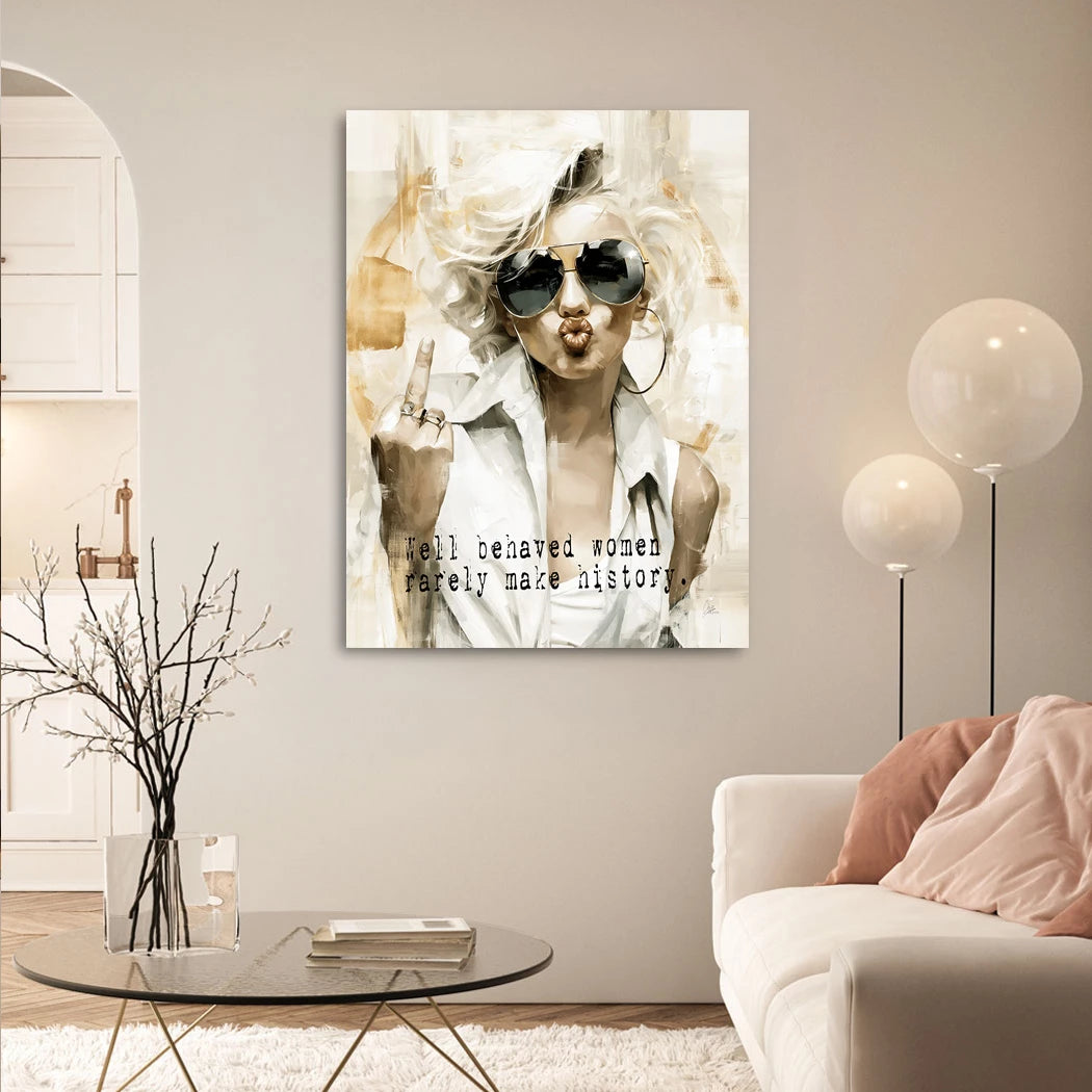 Marilyn Monroe Rebell Leinwand Bild