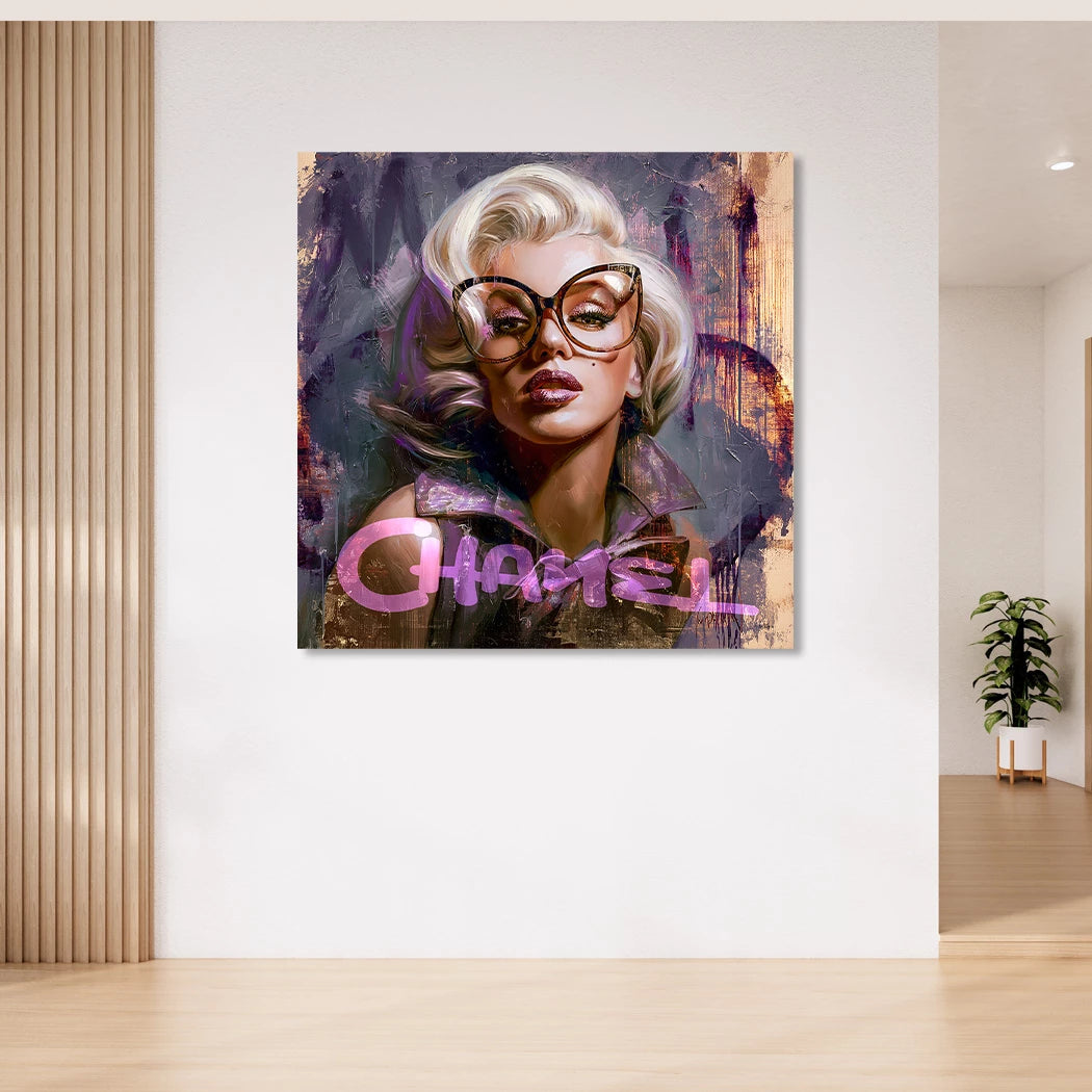 Monroe Chanel Chic Acrylglasbild