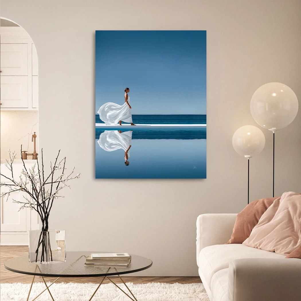 Blue Silence Leinwand Bild