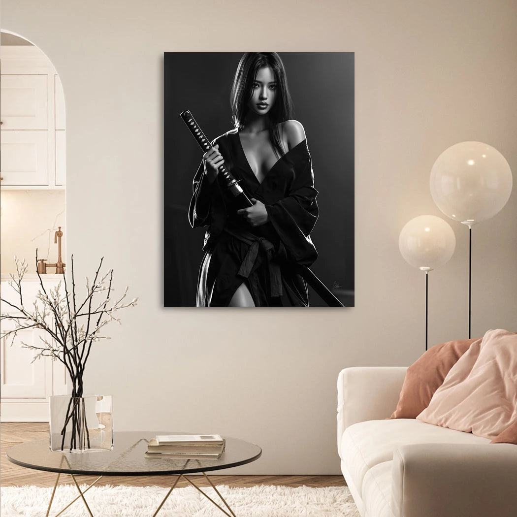 Katana Goddess Alu Dibond Wandbild