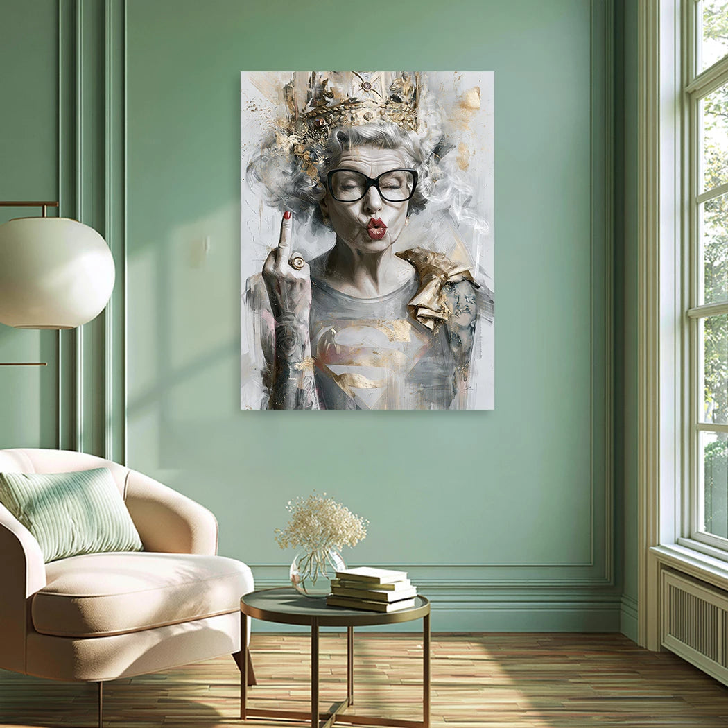 Queen Superman Alu Dibond Wandbild
