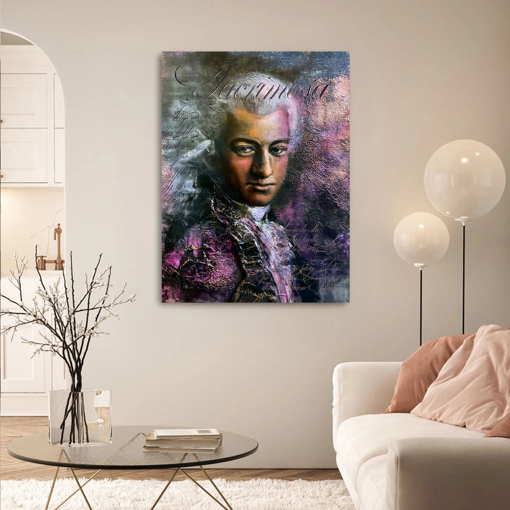 Mozart Opus Alu Dibond Wandbild