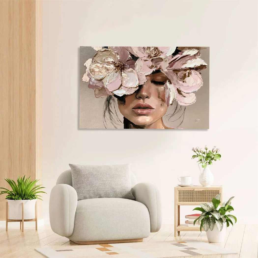Blütenzauber Rosé AluDibond Wandbild