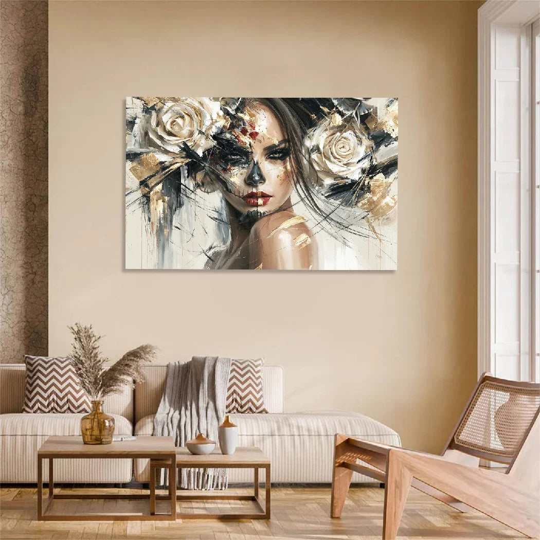 La Catrina Dark Romance AluDibond Wandbild