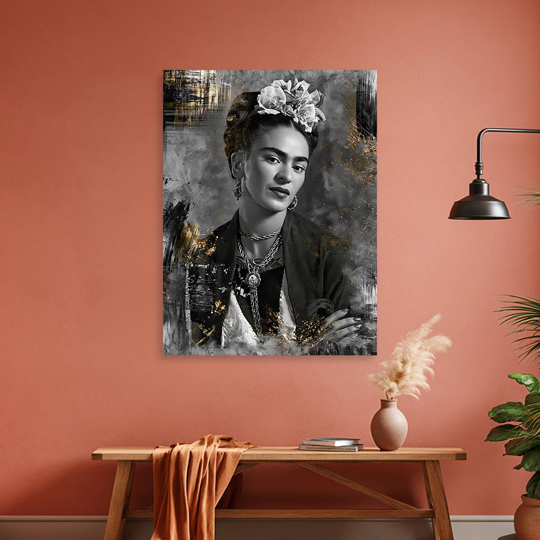 Frida Kahlo Velvet Alu Dibond Wandbild