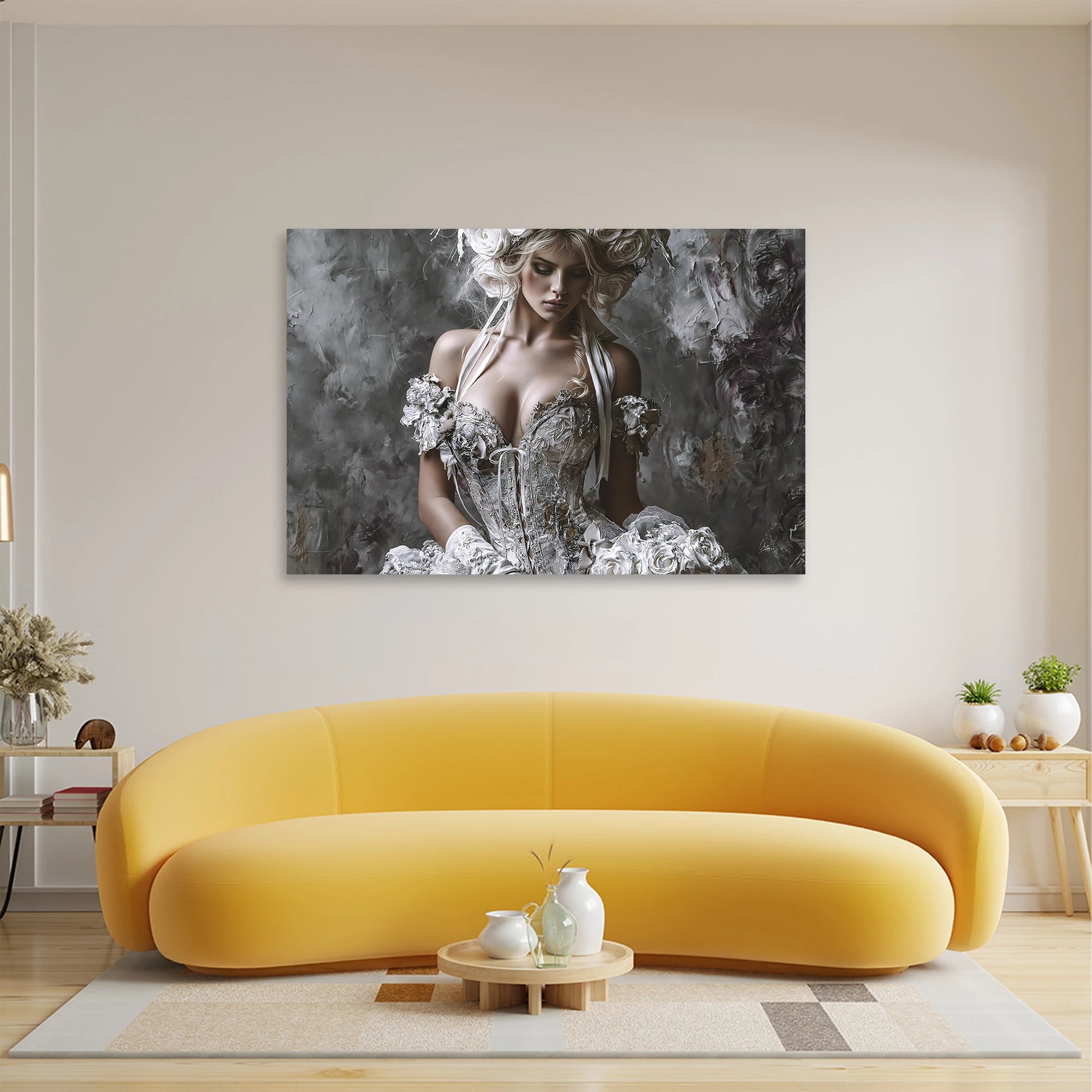 Rosen Couture Leinwand Bild