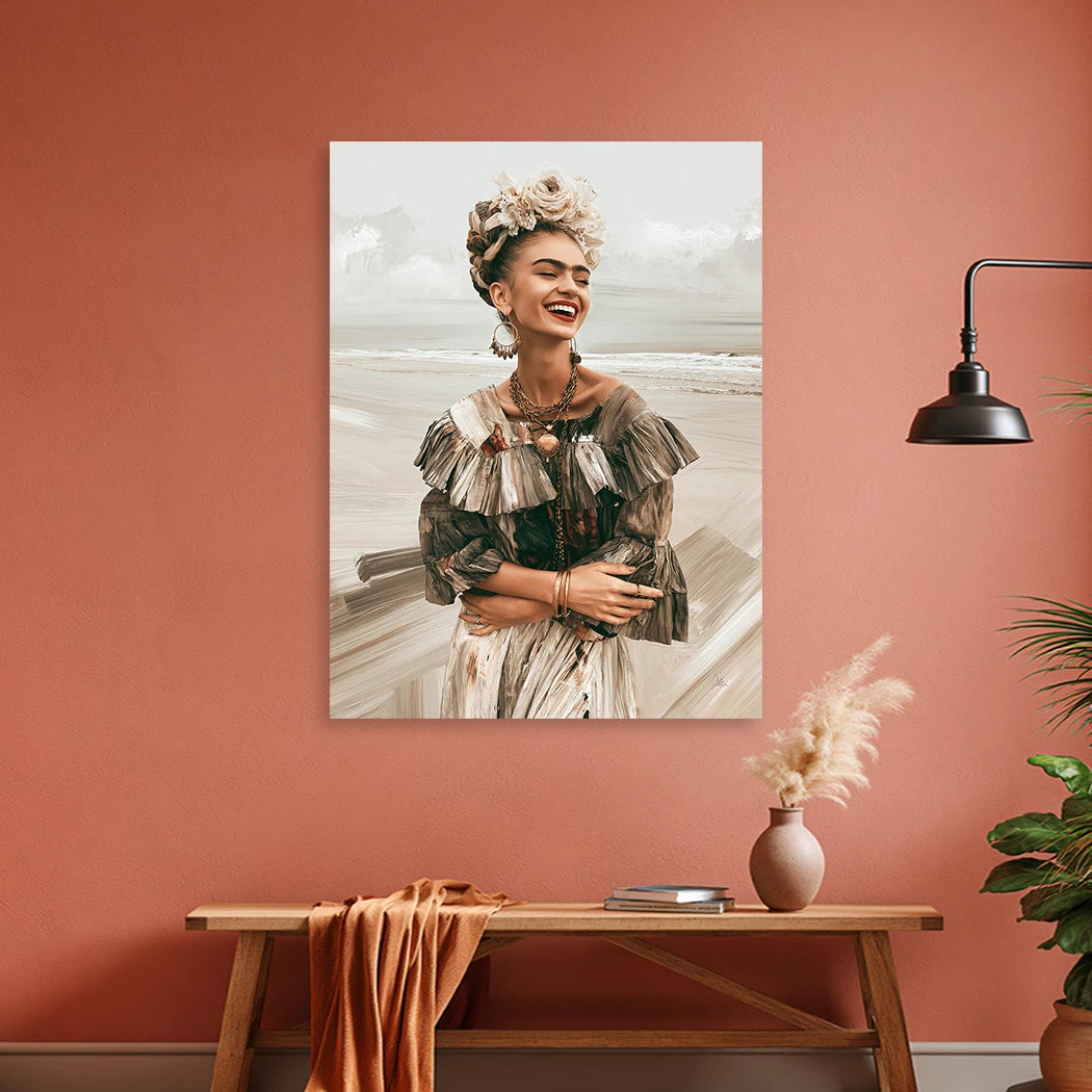 Frida Lebensfreude Alu Dibond Wandbild