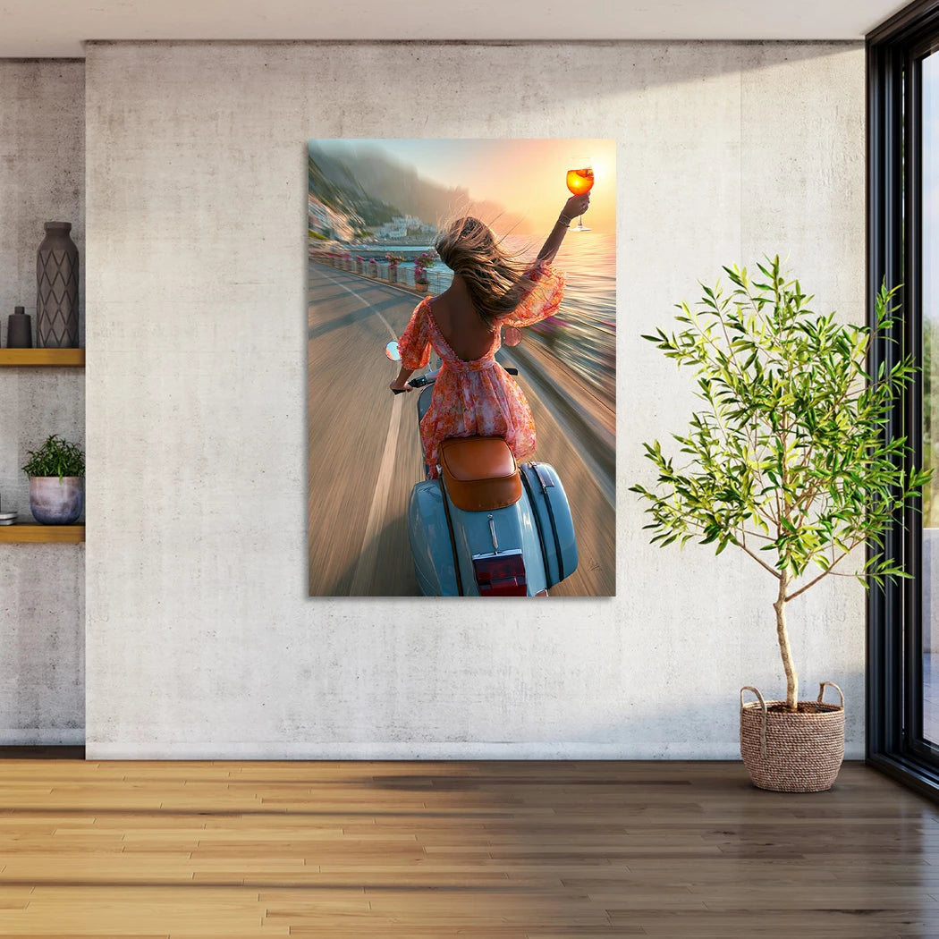 Vespa Summerglam Alu Dibond Wandbild