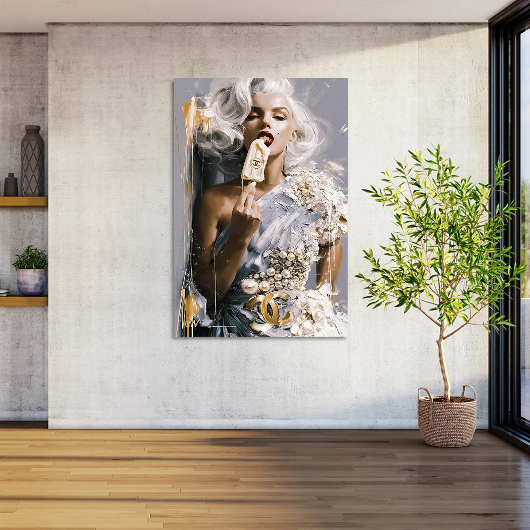 Marilyn Monroe Deluxe Alu Dibond Wandbild