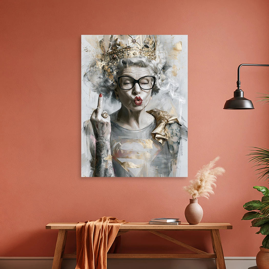 Queen Superman Alu Dibond Wandbild