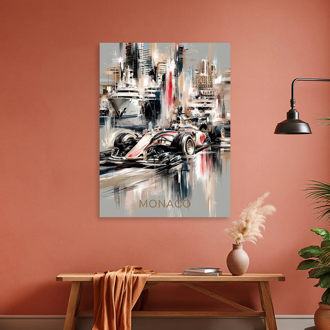 Monaco Formula Alu Dibond Wandbild