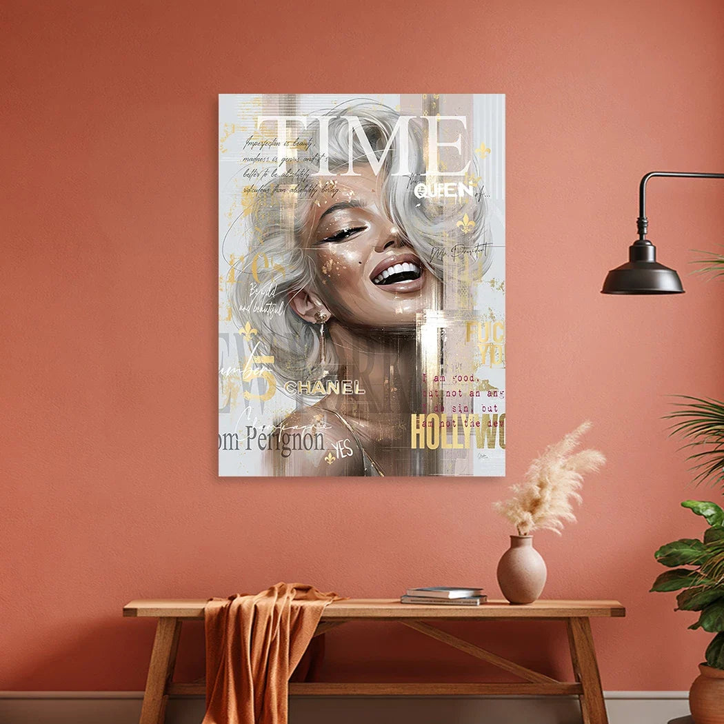 Marilyn Monroe Cover Alu Dibond Wandbild