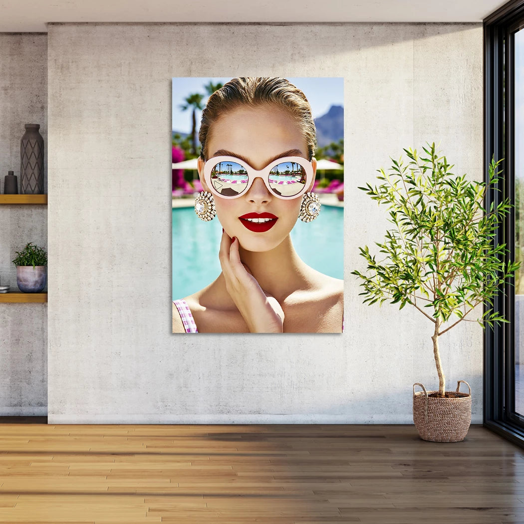Sunny Glam Alu Dibond Wandbild
