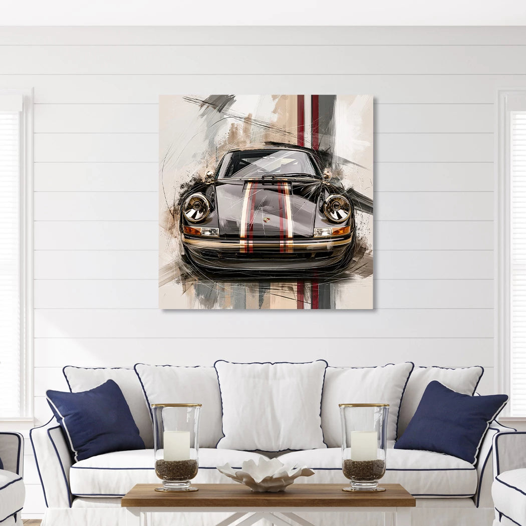 Porsche 911 Noble Alu Dibond Wandbild