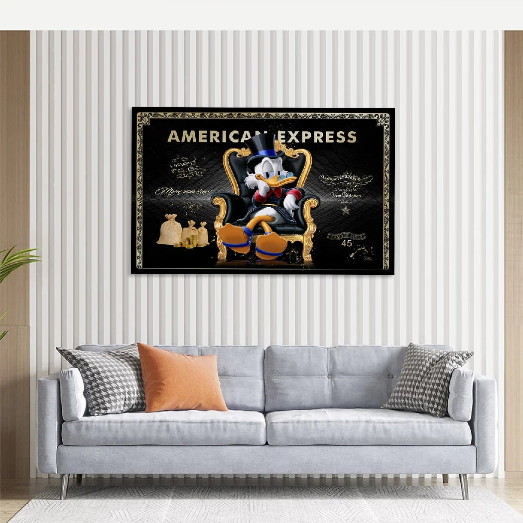 Dagobert Duck Empire AluDibond Wandbild