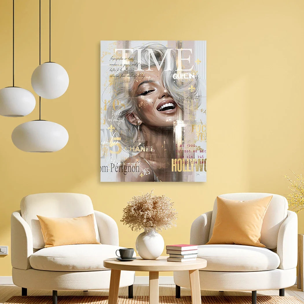 Marilyn Monroe Cover Alu Dibond Wandbild