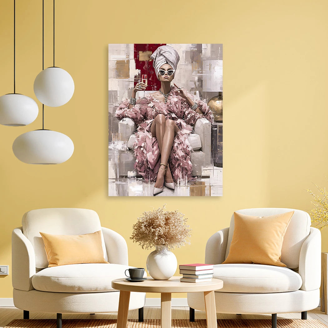 Champagner Moment Alu Dibond Wandbild