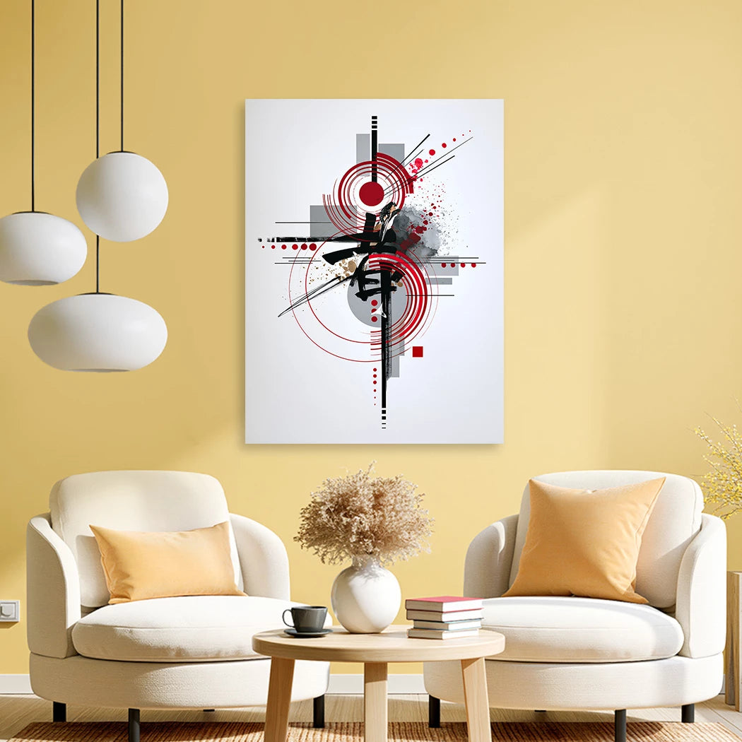 Zen Geometrie Alu Dibond Wandbild