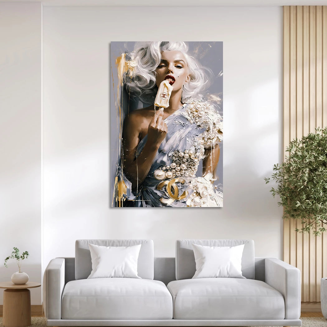 Marilyn Monroe Deluxe Alu Dibond Wandbild