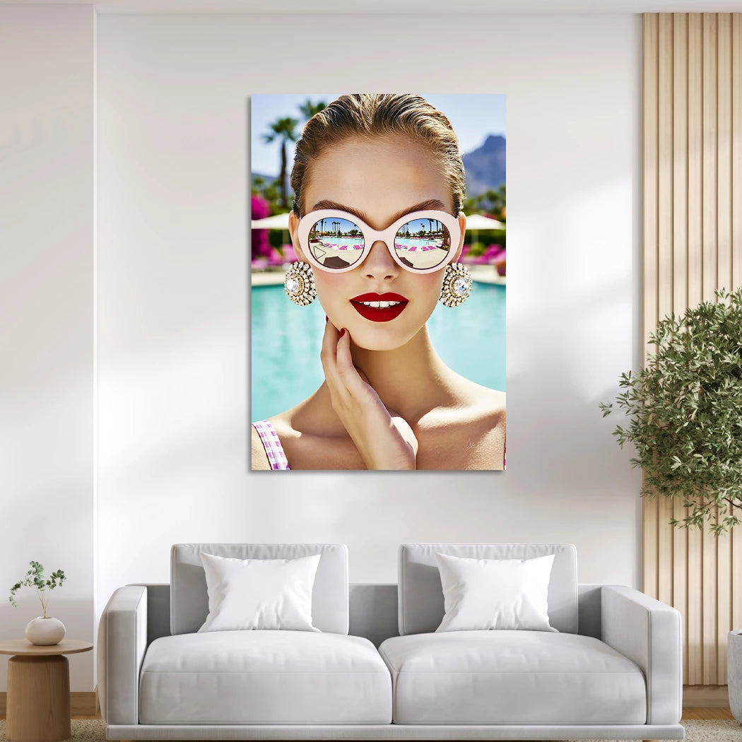 Sunny Glam Alu Dibond Wandbild