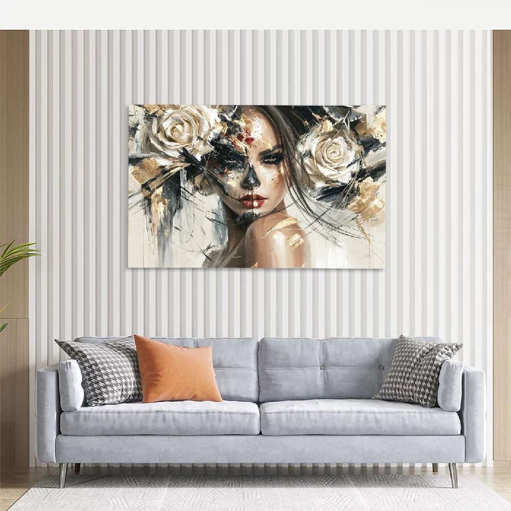 La Catrina Dark Romance AluDibond Wandbild