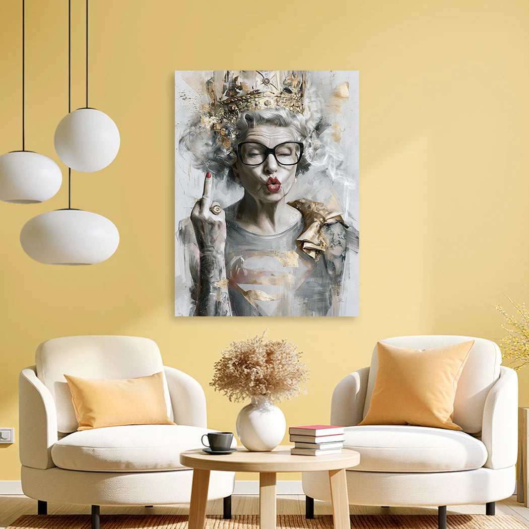 Queen Superman Alu Dibond Wandbild