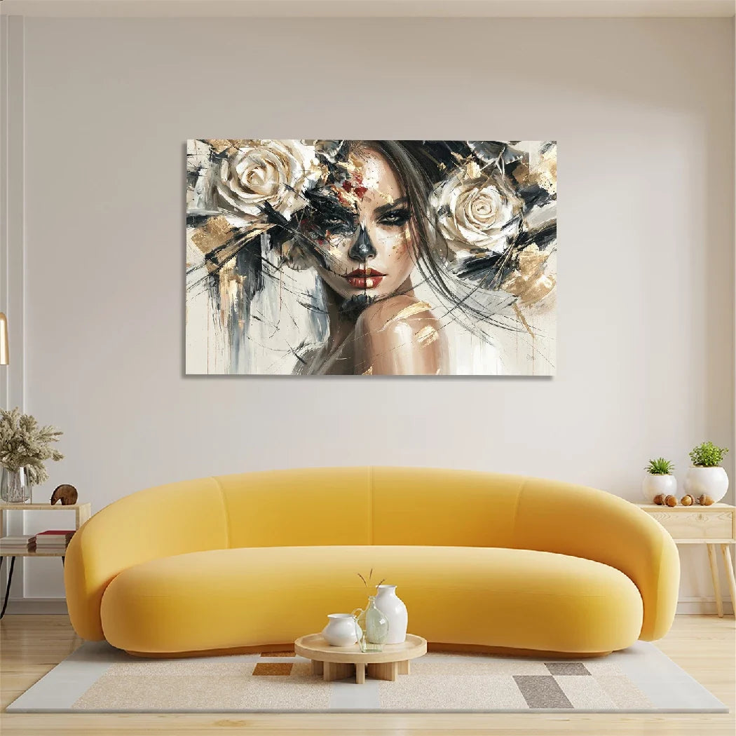 La Catrina Dark Romance Aluminiumbild gebürstet