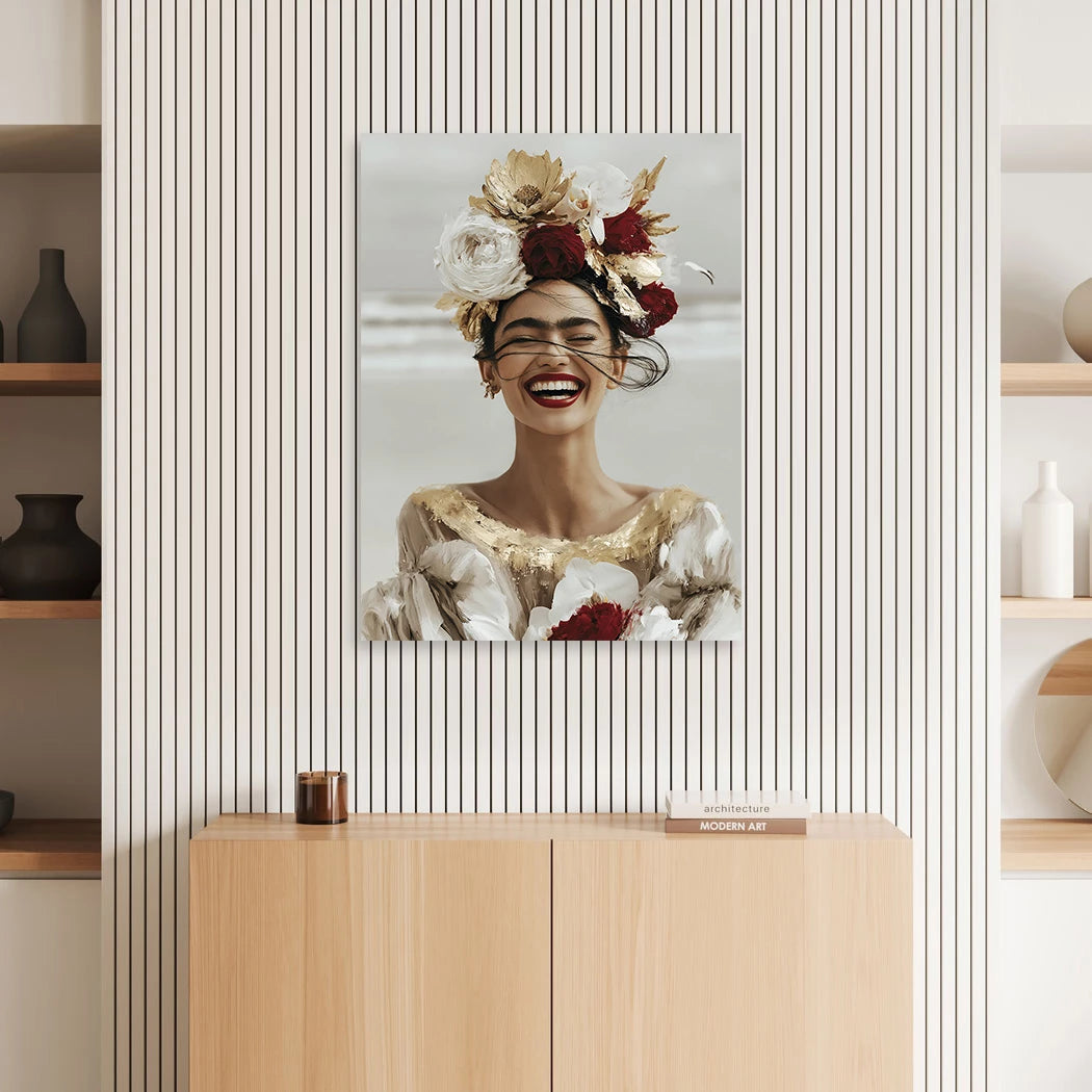 Frida Sonnenglück Aluminiumbild gebürstet