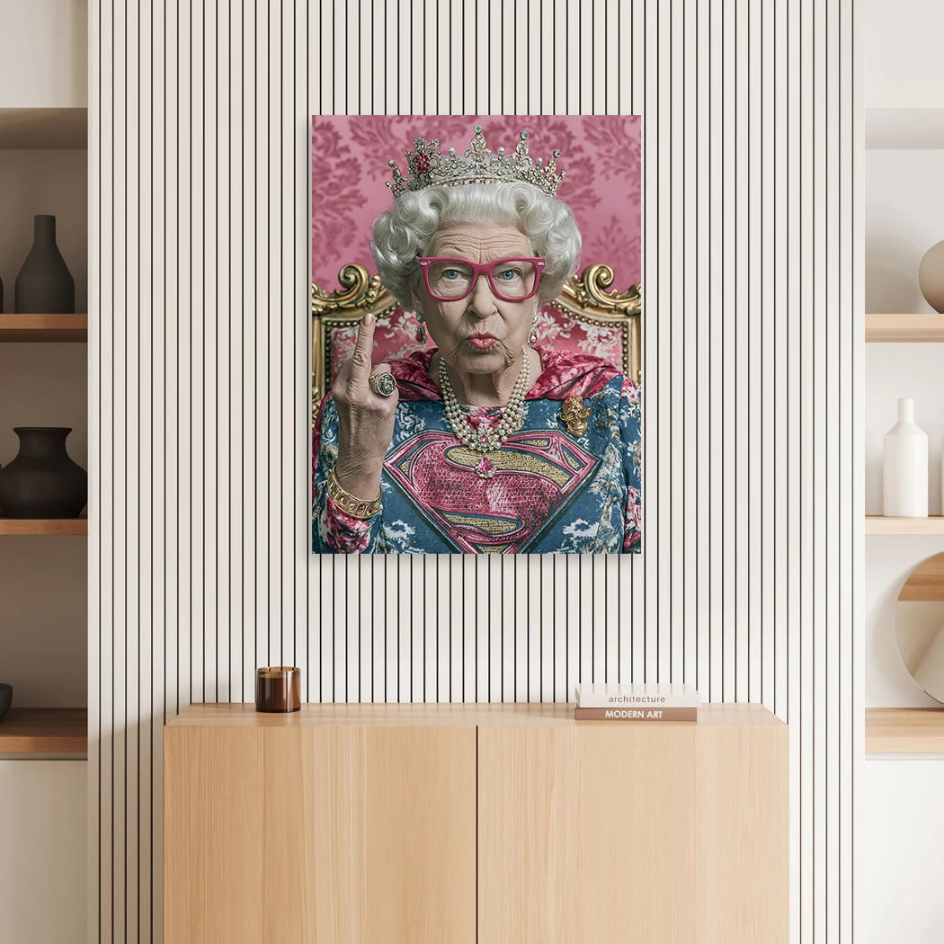 Queen Royale Aluminiumbild gebürstet