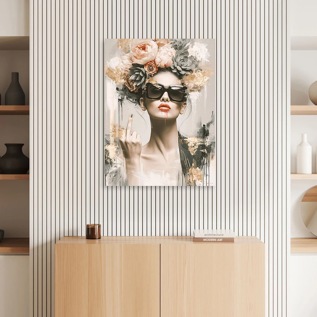 Frida Kahlo Statement Aluminiumbild gebürstet