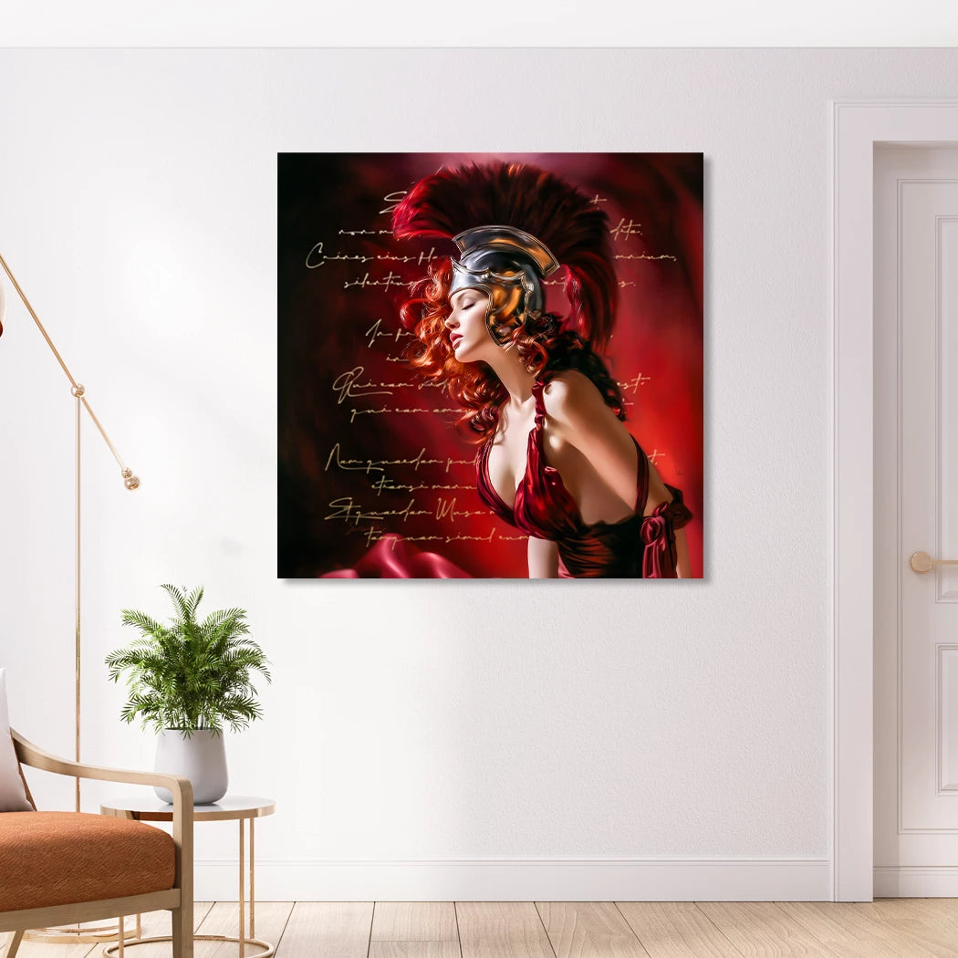 Venus in Rot Alu Dibond Wandbild